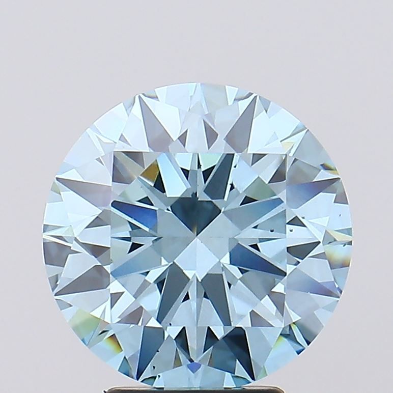 3.98 Carat Round Shape Lab Grown Diamond